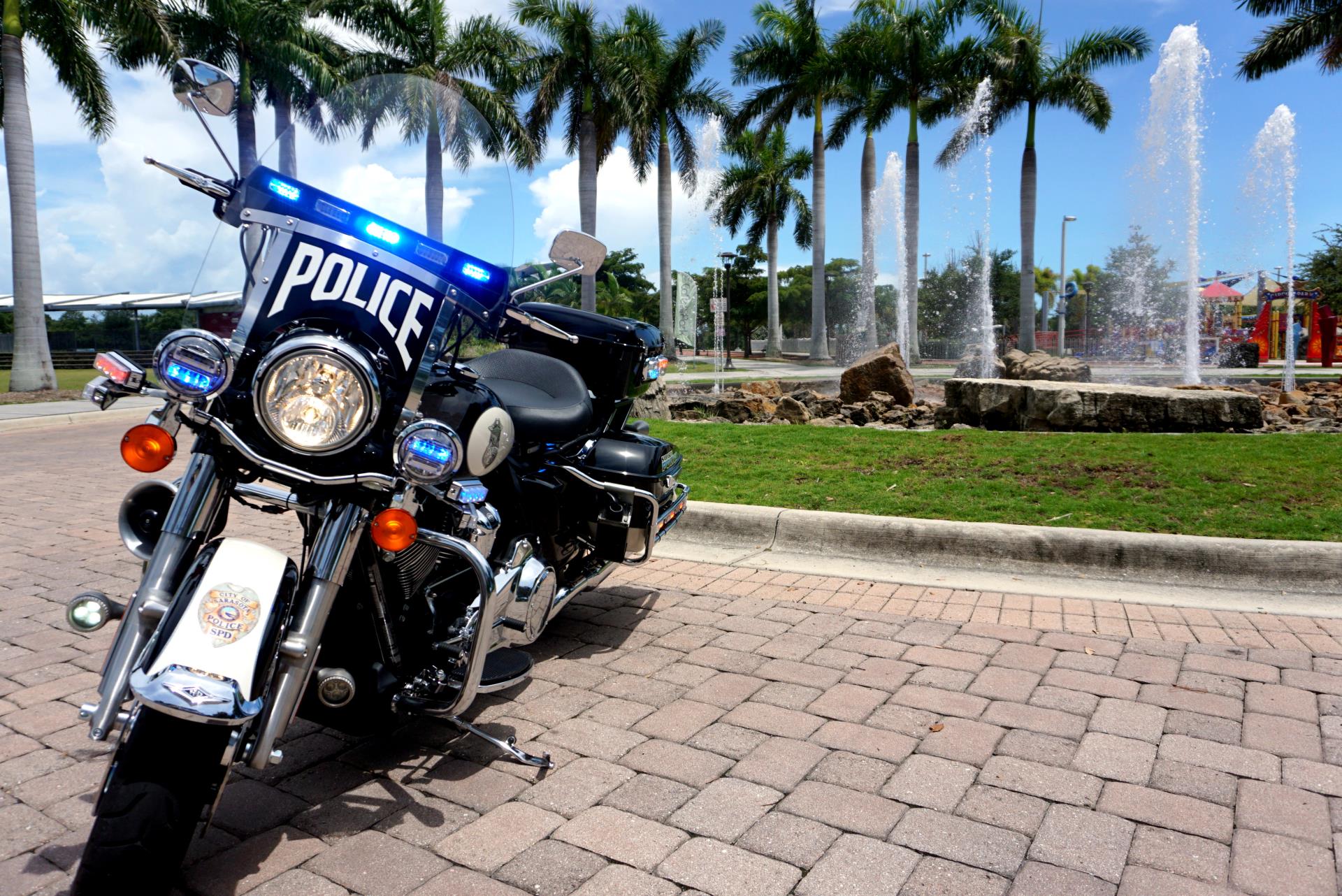 Motor Unit in front of Palms