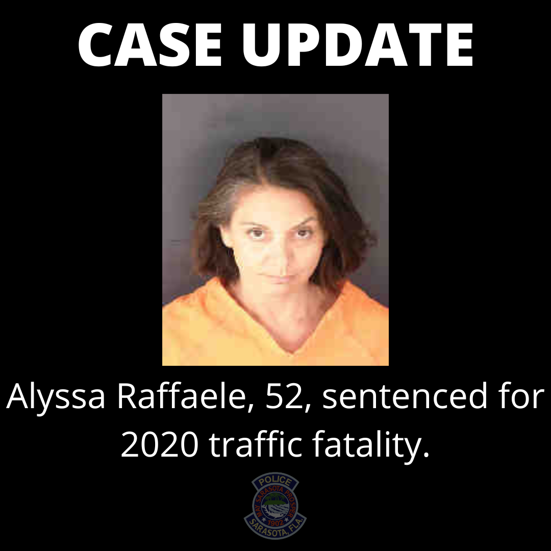 Sarasota woman sentenced to 138 months for 2020 traffic fatality