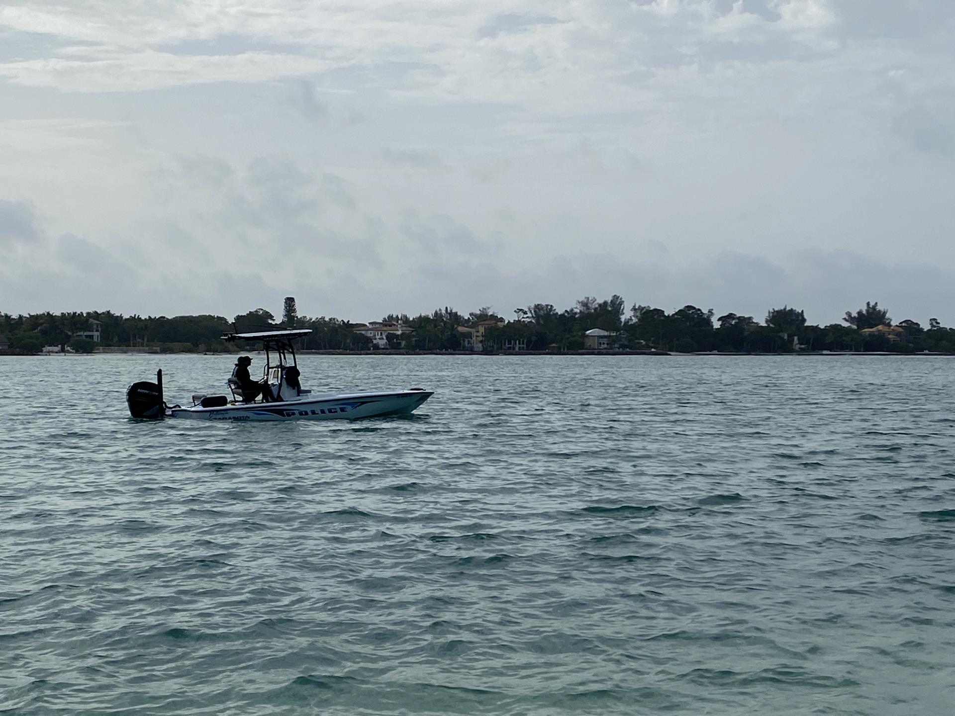 May 22, 2022 Sarasota Police Boat Searching for Missing Person off South Lido